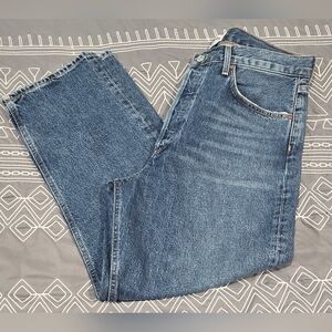AGOLDE 90s Crop Jeans With Button Fly Size 30